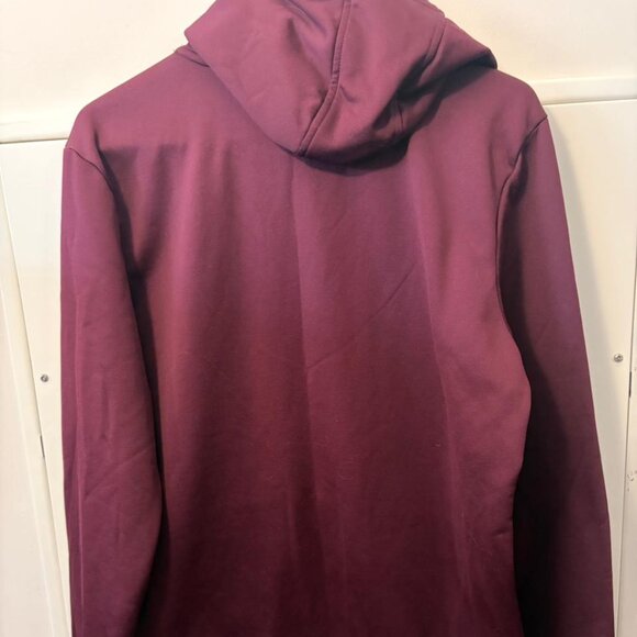 Under Armour Loose Fit Hoodie — Burgundy, Size M - Picture 3 of 5